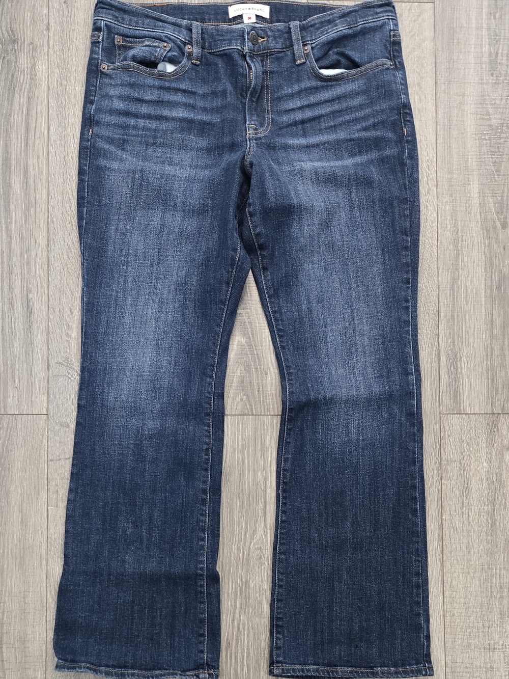 Lucky Brand Women’s Dark Wash Straight Leg Jeans Size 12/31 #561